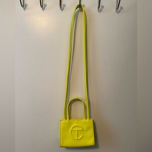 Telfar Highlighter Yellow Small Shopping Bag